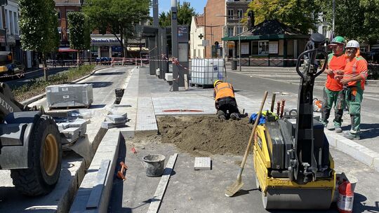 Photo de travaux Place Carnot à Douai